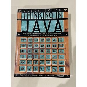 Thinking in Java by Bruce‎ Eckel (2000, CD-ROM / Trade Paperback)